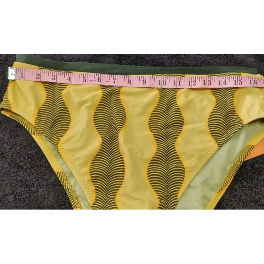 Noel Bikini Swim Bottoms Women's XL High Rise Cheeky